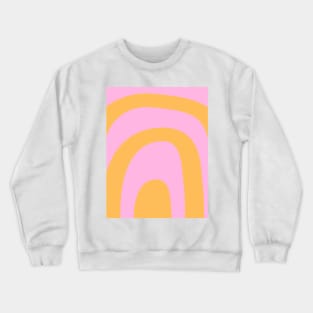 Boho orange and pink rainbow pattern Crewneck Sweatshirt